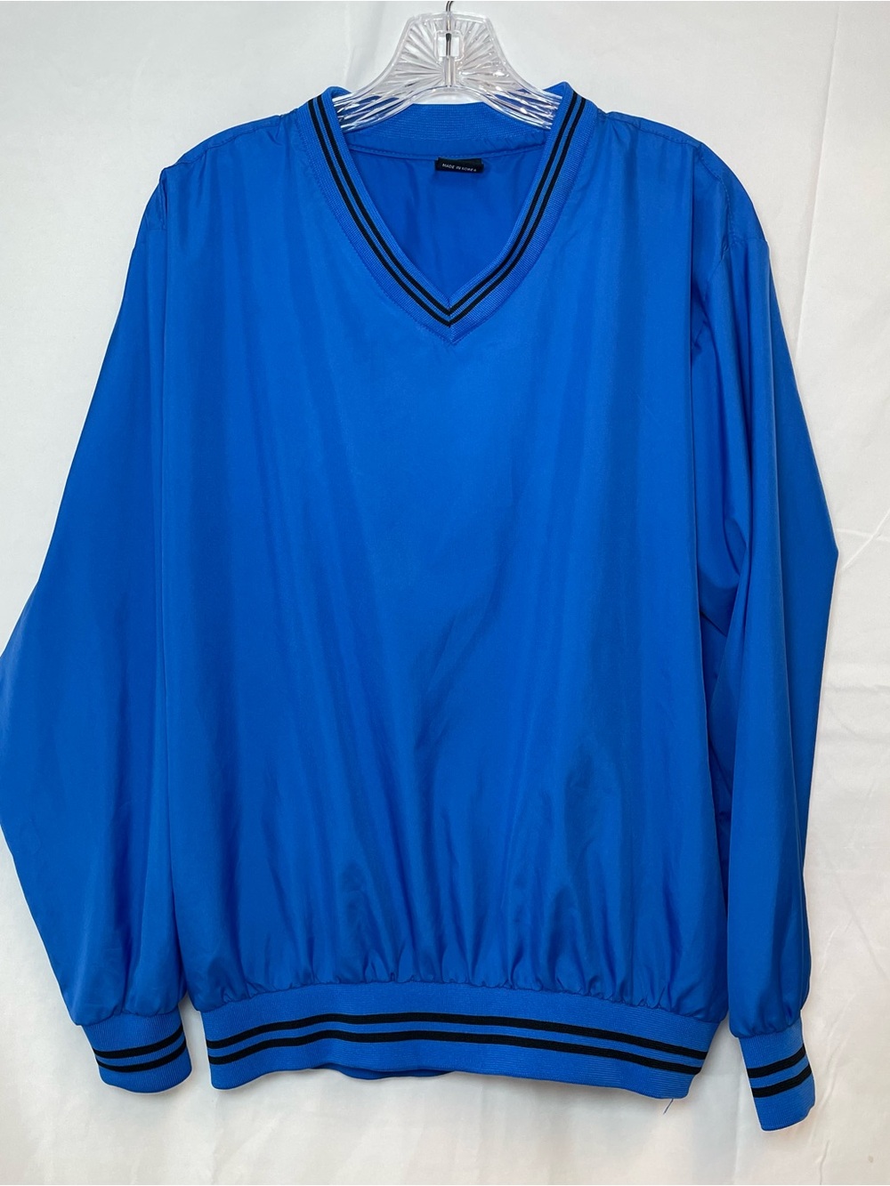Men's V-Neck Shirt Windbreaker Size L